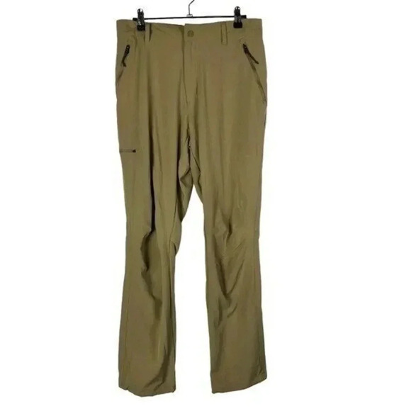 Columbia Light Khaki Straight Leg Hiking Performance Pants 32X42 - Picture 1 of 6